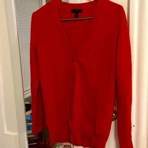 J. Crew Women's Wool Cashmere V Neck Button Up Sweater Cardigan size xs
